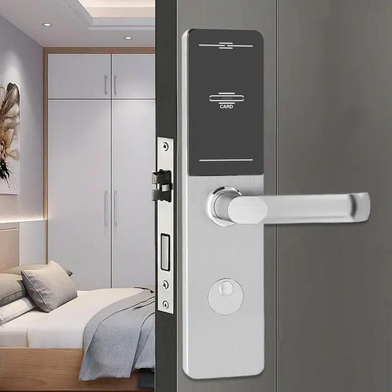 Khóa cửa khách sạn RFID 304 Stainless Steel 330×77 – Smart Card