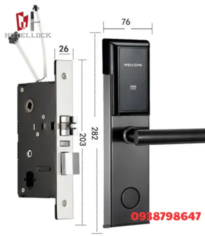 Khóa cửa nam châm thương mại Khóa cửa cơ điện