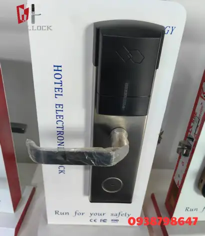 Khóa thông minh chất liệu thép không gỉ tốt với chìa khóa RFID kiểm soát truy cập cửa khách sạn, khóa điện tử