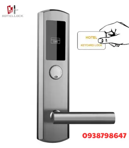 Hộp thép không gỉ 304, khóa cửa RFID điện tử với hệ thống kiểm soát ra vào khách sạn thông minh