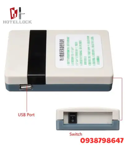 Ổ khóa thẻ khách sạn di động cầm tay, thu thập dữ liệu, đầu đọc thẻ USB, bộ thu dữ liệu USB