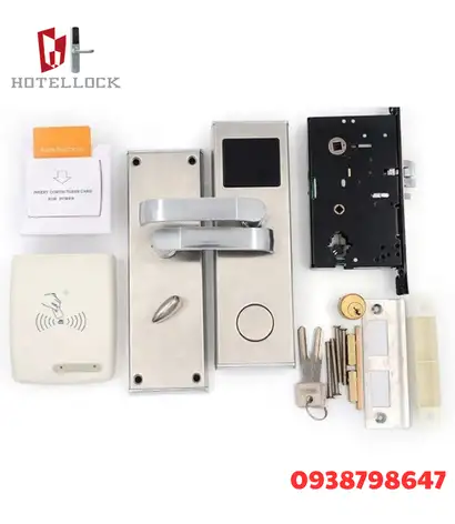 Khóa cửa khách sạn điện tử thông minh thẻ RFID 125Khz