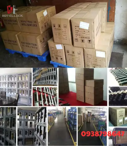 Bộ khóa cửa hệ thống kiểm soát an ninh khách sạn với tay nắm thẻ RFID