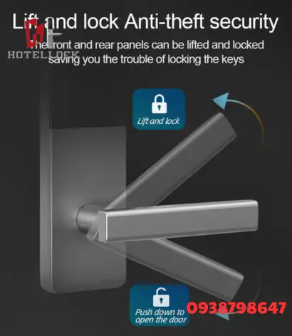 Khóa cửa khách sạn bằng RFID bằng nhôm