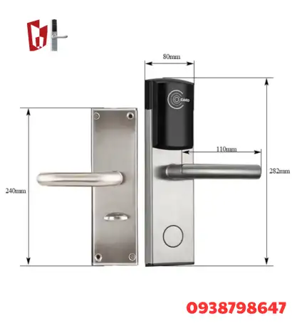 Sản phẩm bảo vệ an toàn, khóa cửa khách sạn RFID thông minh không cần chìa