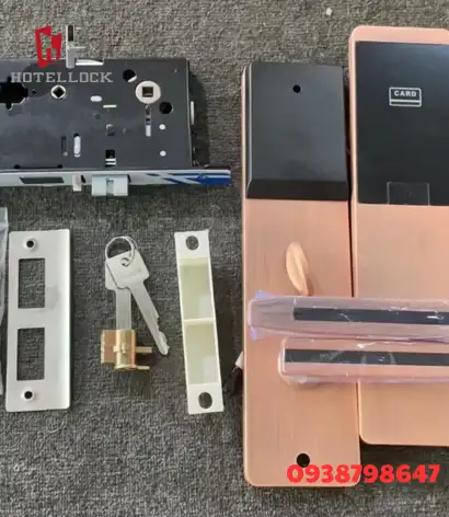 Khóa cảm ứng thông minh khách sạn, khóa cửa kim loại thông minh không chìa