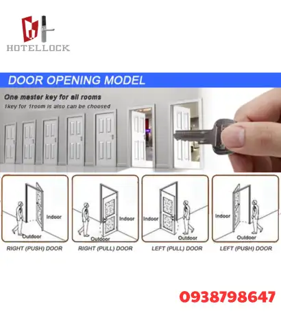 Khóa Cửa Khách Sạn RFID Dùng Pin H-823- Khóa Cửa Khách Sạn Giá Rẻ