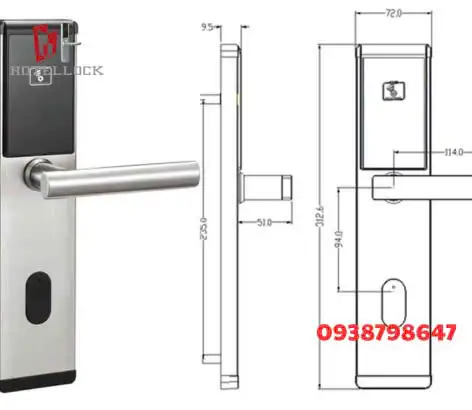 Khóa Cửa Khách Sạn RFID H-2023 – Phần Mềm Quản Lý Miễn Phí