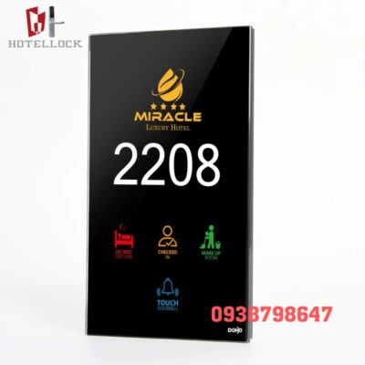 Bảng điện tử cảm ứng thông minh khách sạn 15DDP-BK-A
