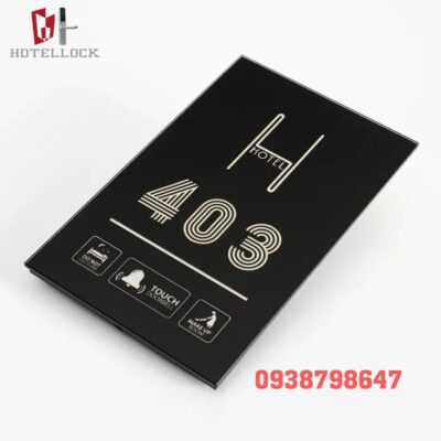 Tấm bảng gắn ở cửa cảm ứng màu đen 15DTDP-BK-D-2