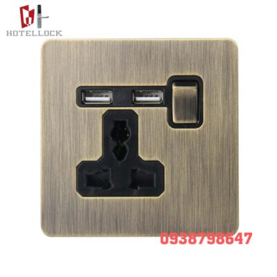 Ổ cắm công tắc gắn tường thông minh khách sạn 15KJ-B-Anh
