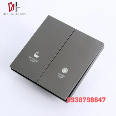 Công tắc điện gắn tường thông minh khách sạn 17-GD8-GY-2B