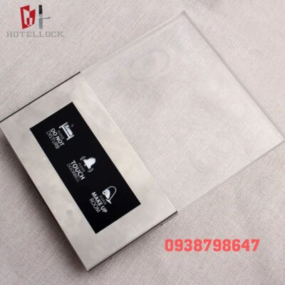 Bảng gắn cửa phòng khách sạn thủy tinh lớn 18ADP-1