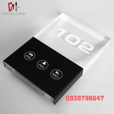 Tấm bảng cửa gắn phòng dày pha lê 18ADP5