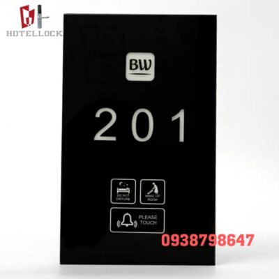 Bảng gắn ở cửa phòng khách sạn cảm ứng G13WP-GBK