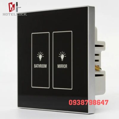 Bảng điều khiển cảm ứng thông minh khách sạn khung bạc G1TS-BS2G2