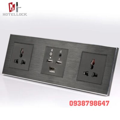 Ổ cắm đa chức năng 3 đầu phát USB cắm điện MHUB-3ABK