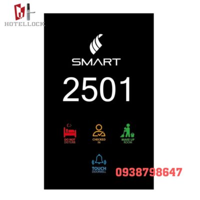 Bảng điều khiển cảm ứng khách sạn thông minh 15DDP-A-WH-BK