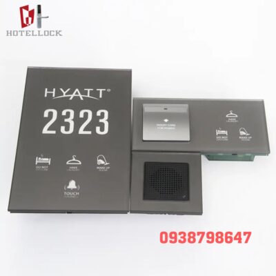 Bảng hiệu kính cường lực cảm ứng LED khách sạn 15DDP-2GY