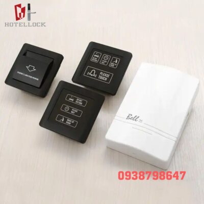 Bảng điều khiển chuông cửa khách sạn màu đen G6TB-BK