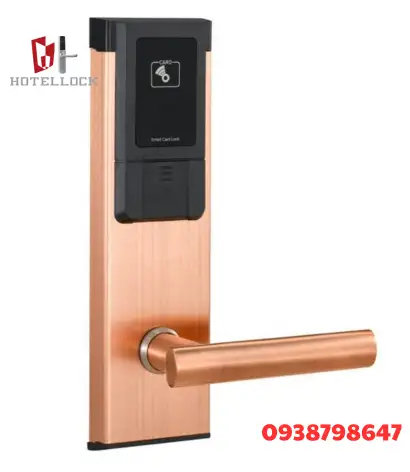 RFID (10) Ổ khóa đầu đọc thẻ thông minh RFID khách sạn cho cửa gỗ