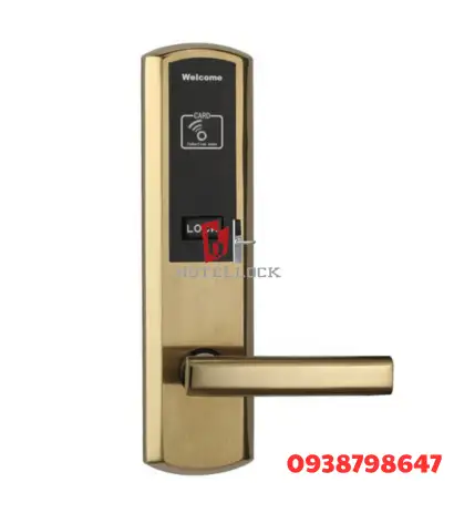 RFID (10) Khóa cửa thông minh khách sạn điện tử RFID bằng thép không gỉ cho độ dày cửa từ 38mm đến 70mm