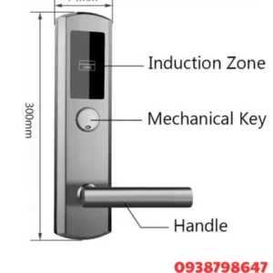 Hộp thép không gỉ 304, khóa cửa RFID điện tử với hệ thống kiểm soát ra vào khách sạn thông minh
