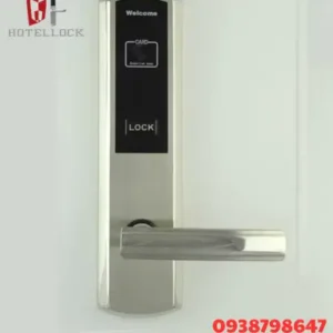 Khóa cửa thông minh khách sạn điện tử RFID bằng thép không gỉ cho độ dày cửa từ 38mm đến 70mm