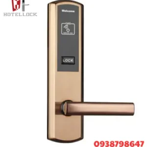 Khóa cửa thông minh khách sạn điện tử RFID bằng thép không gỉ cho độ dày cửa từ 38mm đến 70mm