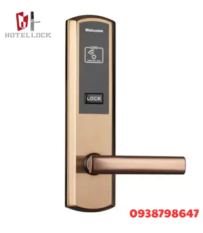 RFID (12) Khóa cửa thông minh khách sạn điện tử RFID bằng thép không gỉ cho độ dày cửa từ 38mm đến 70mm