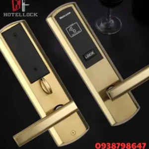 Khóa cửa thông minh khách sạn điện tử RFID bằng thép không gỉ cho độ dày cửa từ 38mm đến 70mm