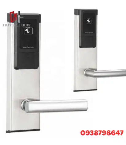 RFID (14) Ổ khóa đầu đọc thẻ thông minh RFID khách sạn cho cửa gỗ