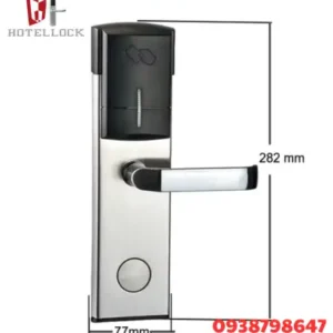 Khóa thông minh chất liệu thép không gỉ tốt với chìa khóa RFID kiểm soát truy cập cửa khách sạn, khóa điện tử