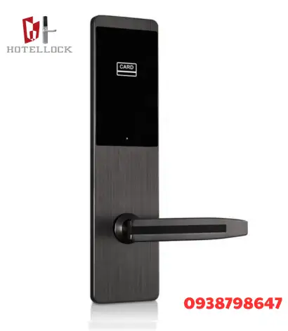 RFID (2) Khóa cảm ứng thông minh khách sạn, khóa cửa kim loại thông minh không chìa