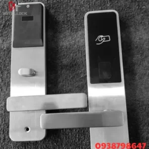 Khóa cửa khách sạn điện tử 304 Inox – Khóa thẻ từ RFID Mortise ACMEEN