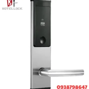 Khóa cửa cảm ứng khách sạn-Khóa thẻ RFID thép không gỉ, phần mềm quản lý miễn phí