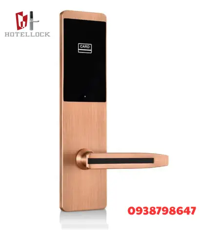 RFID (4) Khóa cảm ứng thông minh khách sạn, khóa cửa kim loại thông minh không chìa