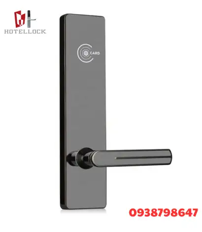RFID (50) Khóa cửa điện tử RFID tay gạt – Giải pháp khóa thẻ từ hiện đại cho khách sạn