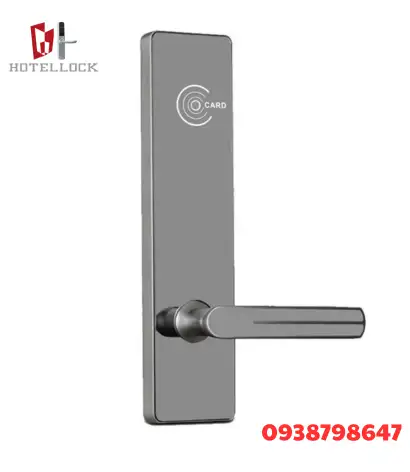 RFID (53) Khóa cửa điện tử RFID tay gạt – Giải pháp khóa thẻ từ hiện đại cho khách sạn