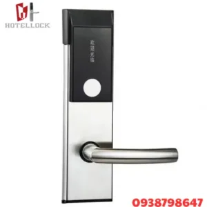Khóa thẻ khách sạn bằng thép không gỉ 125Khz, khóa cửa RF không cần chìa.