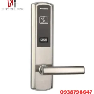 Khóa cửa thông minh khách sạn điện tử RFID bằng thép không gỉ cho độ dày cửa từ 38mm đến 70mm