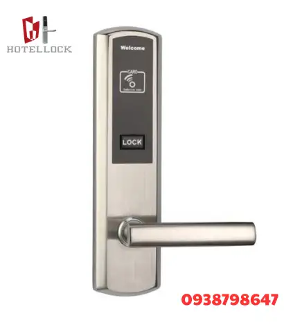 RFID (9) Khóa cửa thông minh khách sạn điện tử RFID bằng thép không gỉ cho độ dày cửa từ 38mm đến 70mm